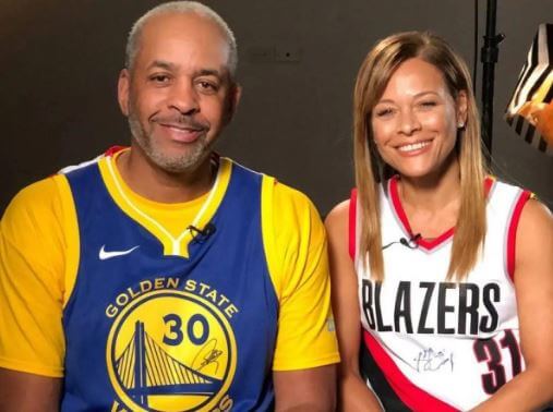 Sonya Curry with her husband Dell Curry.